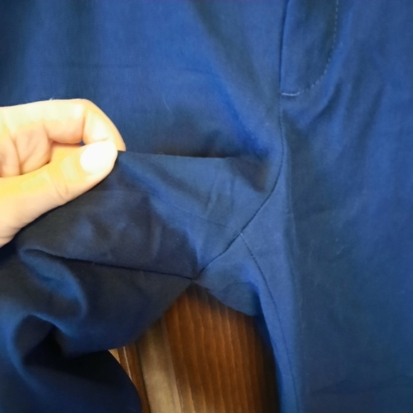 🛍 Banana Republic Factory Sloan Slim Pant navy blue trouser 988582 size 14 - Picture 7 of 14